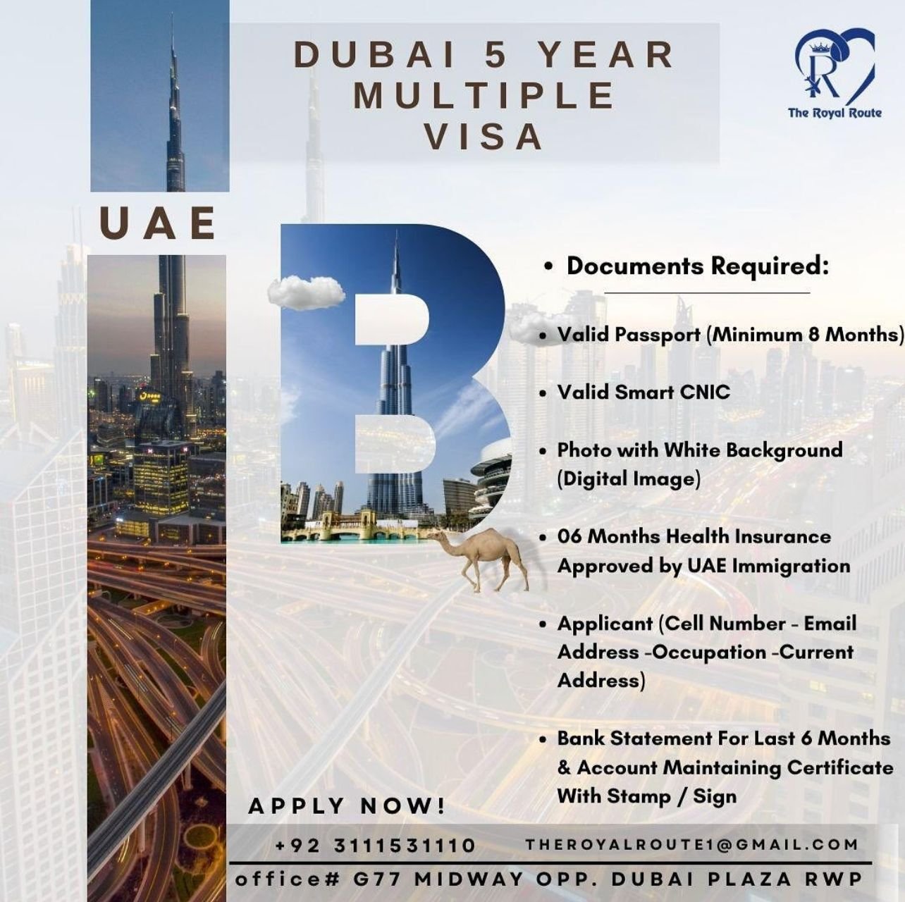DUBAI  5 YEAR MULTIPLE VISA